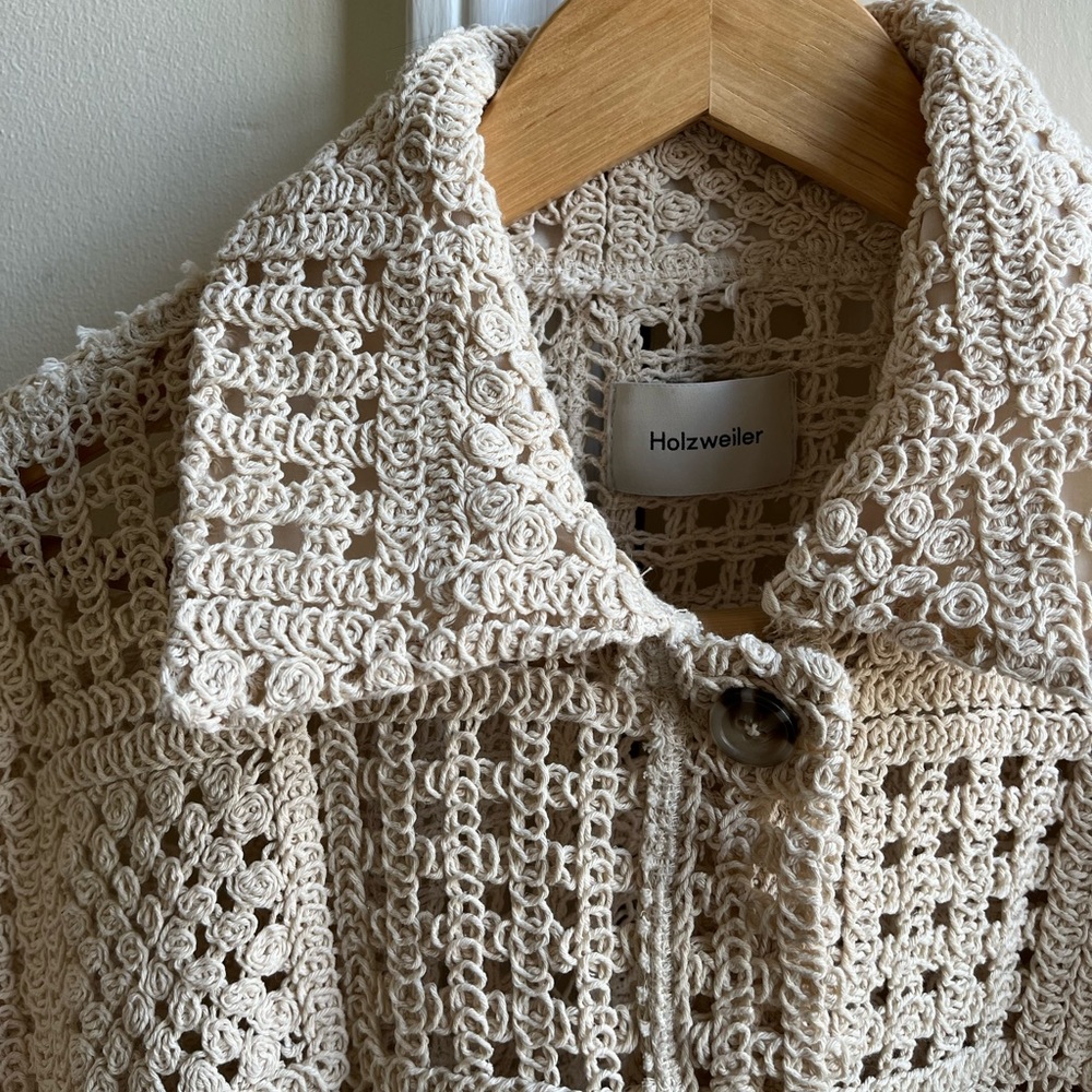 Sold / Holzweiler Bridget crochet jacket in ecru - Picture 9 of 13